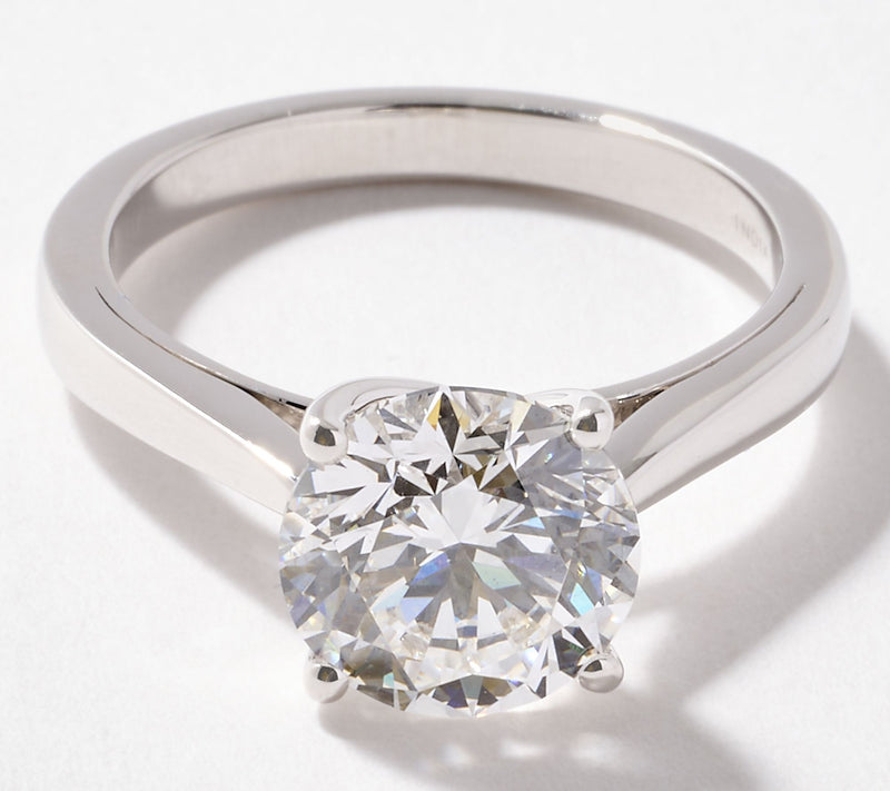 Fire Light Lab Grown Diamond Round 3 cttw Ring, 14K Gold — View 9