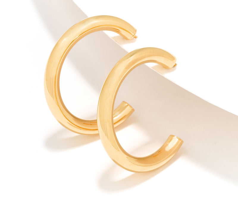 David Markstein Sterling Silver 1 1/2" Debut Smart Closure Hoop Earrings — View 10