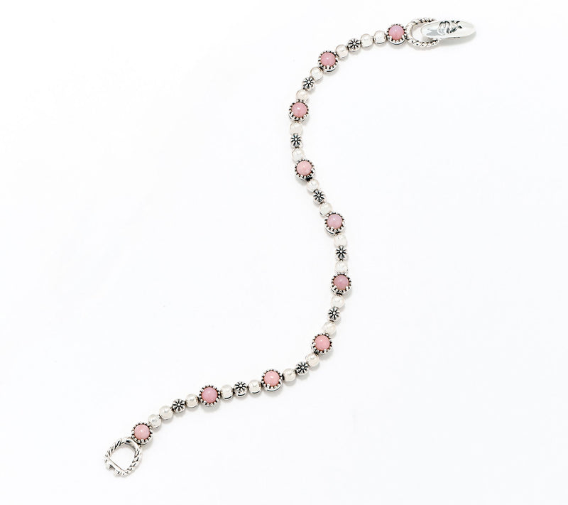 American West Sterling Silver Desert Flower Tennis Bracelet — View 9