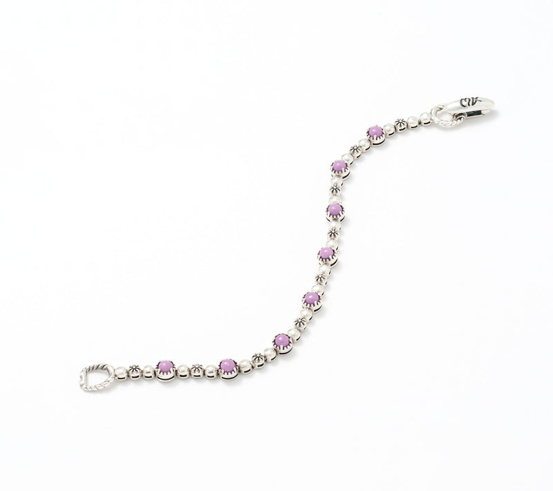 American West Sterling Silver Desert Flower Tennis Bracelet — View 21