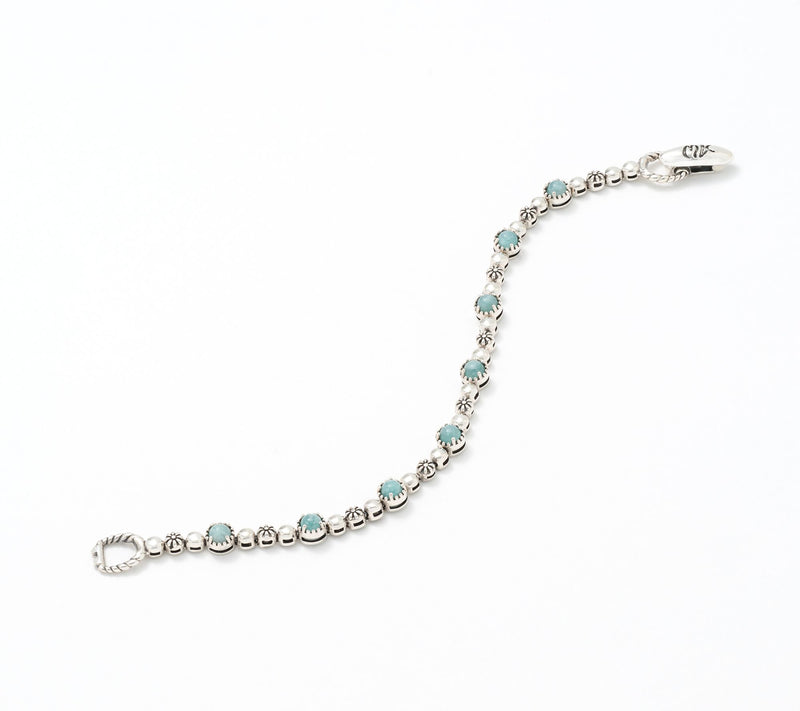 American West Sterling Silver Desert Flower Tennis Bracelet — View 22