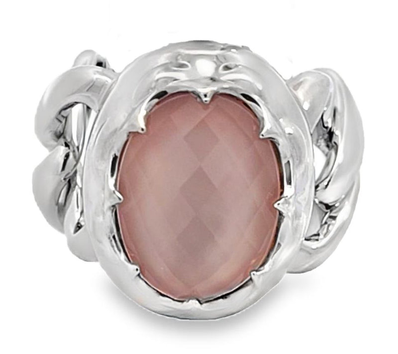 Margo Manhattan Sterling Pink Mother of PearlLuciana Ring — View 2