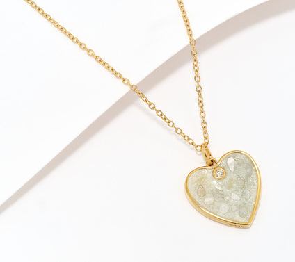 Kirks Folly Stardust Diamond I Remember You By Heart Necklace