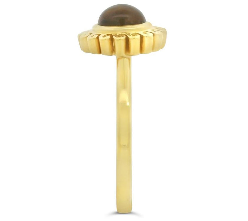 Goddaughters 14K Gold Clad Citrine Sun Ring — View 3