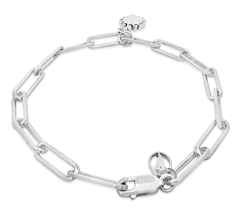 Goddaughters Sterling Silver Moonstone Sun Bracelet — View 2