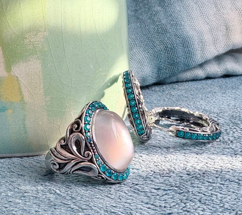 Third Person Sterling Creative Soul GemstoneDoublet Ring — View 5