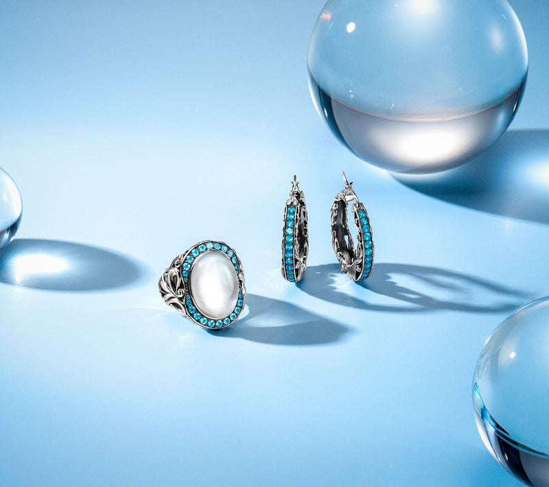 Third Person Sterling Creative Soul GemstoneDoublet Ring — View 6