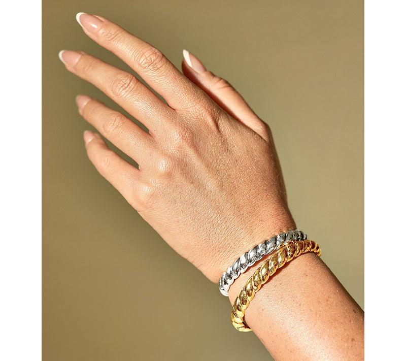 Christian James by Scott Grimes Sterling Silver Polished Cuff — View 5