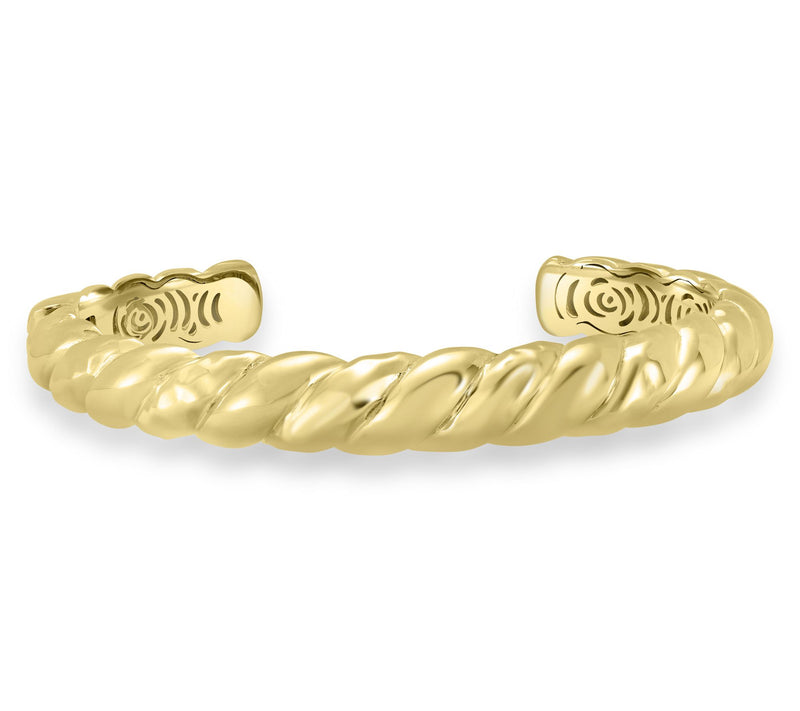Christian James by Scott Grimes 14K Gold Clad Polished Cuff — Main view