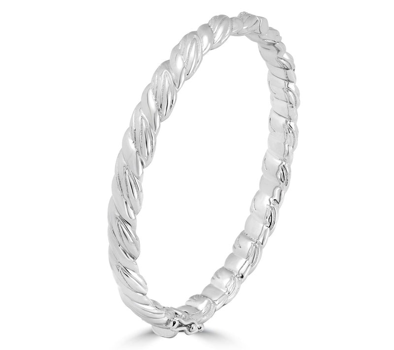 Christian James by Scott Grimes Sterling Silver Ripple Bangle — View 2