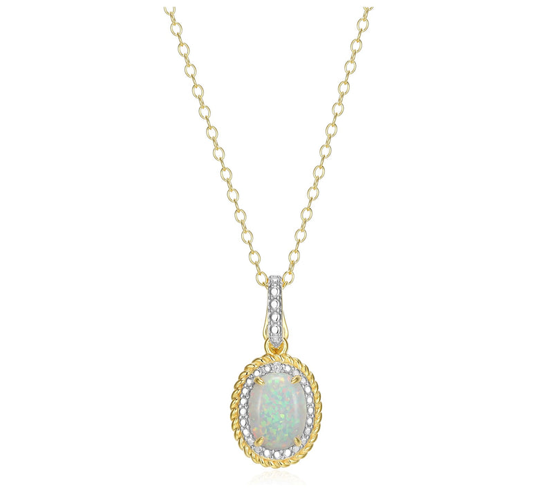 Affinity Gems Oval Birthstone Pendant w/ Chain,Sterling — View 21