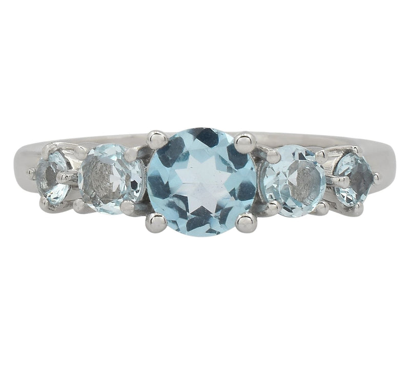 Affinity Gems 1.80 cttw Blue Topaz Ring, Sterling Silver — View 10