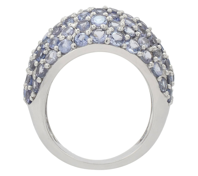 Affinity Gems 4.65 cttw Tanzanite Dome Ring, Sterling Silver — View 4