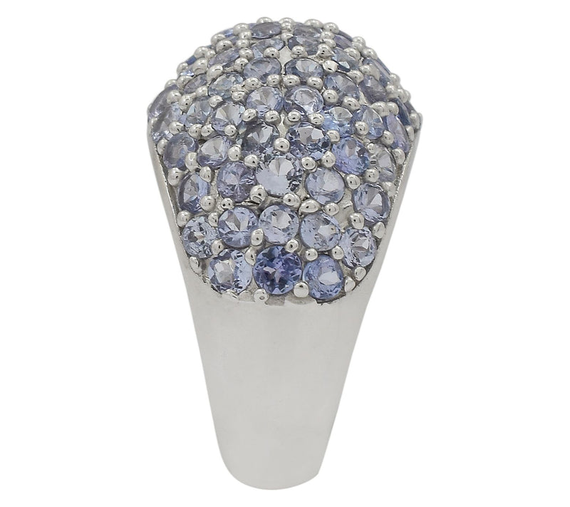 Affinity Gems 4.65 cttw Tanzanite Dome Ring, Sterling Silver — View 3