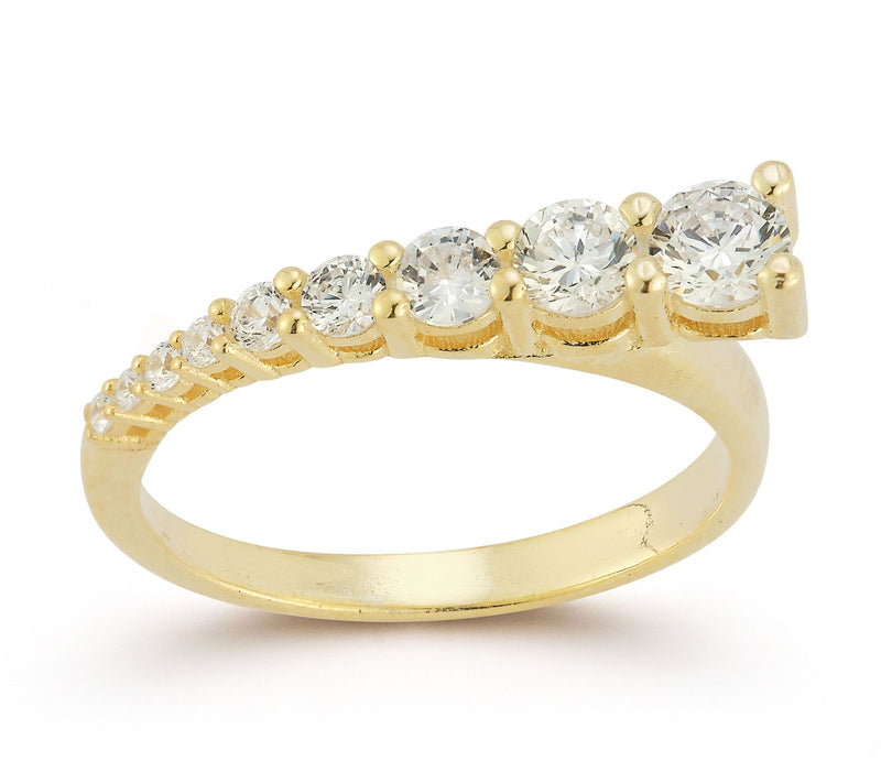 Sterlina Silver Graduated Band Ring, Sterling — View 5