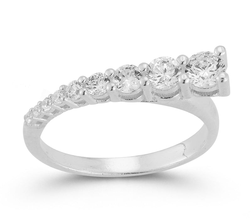 Sterlina Silver Graduated Band Ring, Sterling — Main view