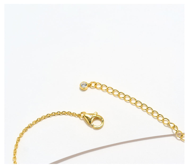 Diamonique x Melissa McGoff Lips Motif Necklace, Sterling Silver — View 3