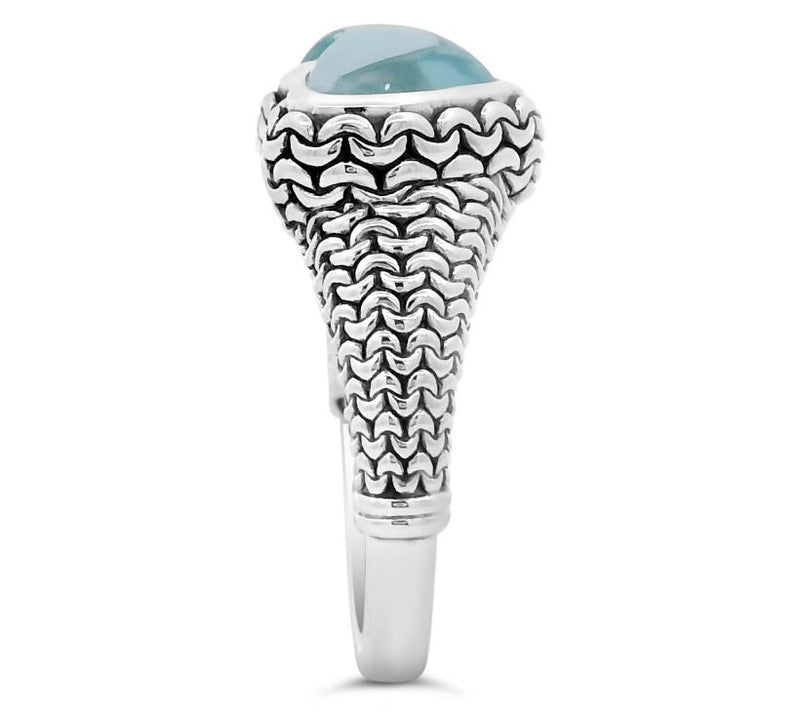 Tiffany Kay Studio Sterling Silver Blue Topaz Heart Ring — View 3