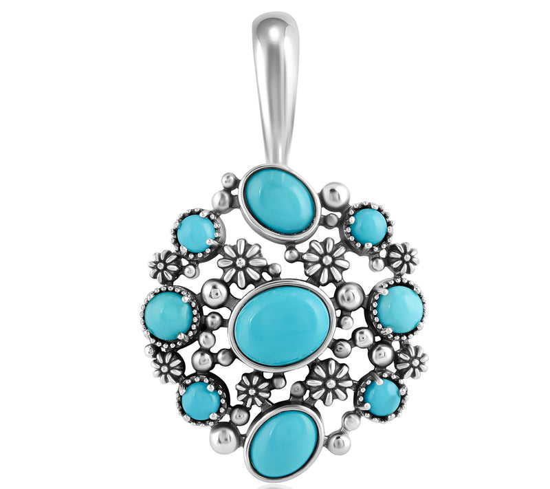 American West Sterling Sleeping Beauty Turquoise Enhancer — Main view