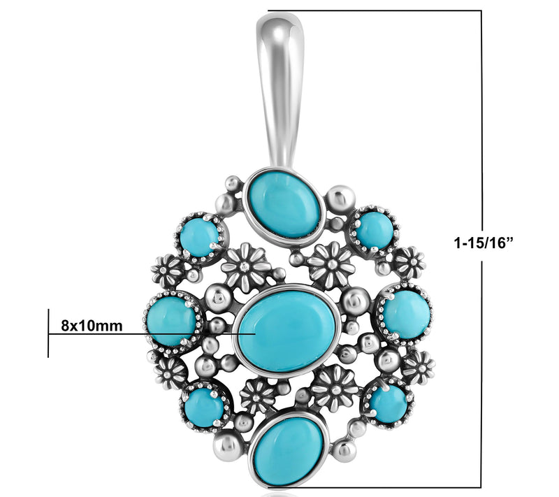 American West Sterling Sleeping Beauty Turquoise Enhancer — View 7