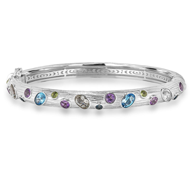 Christian James by Scott Grimes Sterling Multi-Gemstone Bangle — Main view