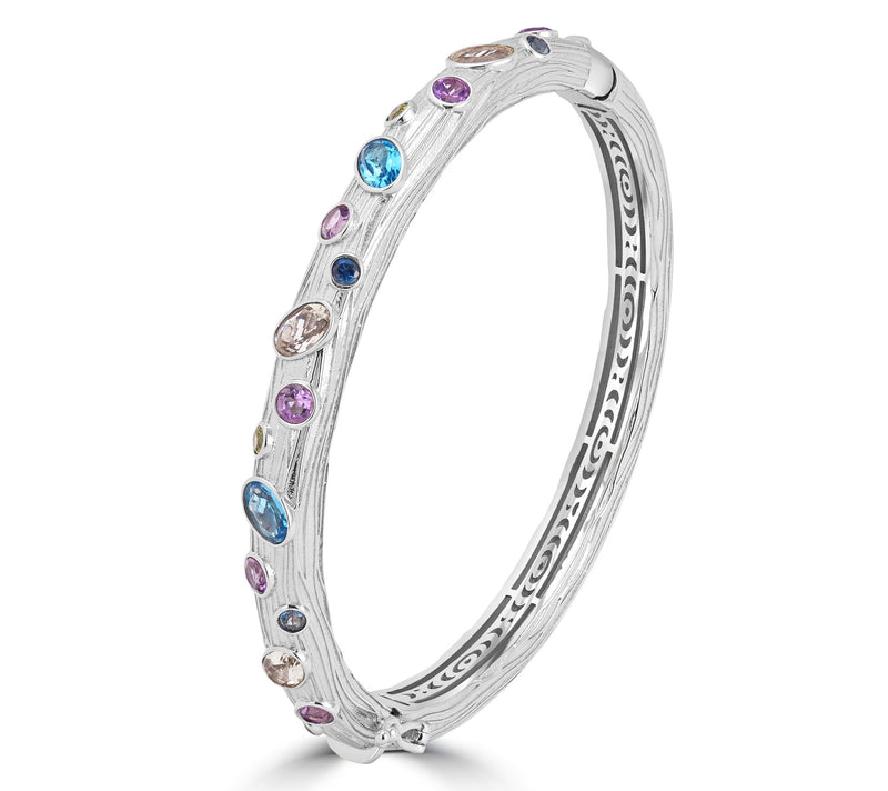 Christian James by Scott Grimes Sterling Multi-Gemstone Bangle — View 2