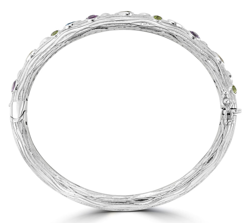 Christian James by Scott Grimes Sterling Multi-Gemstone Bangle — View 3