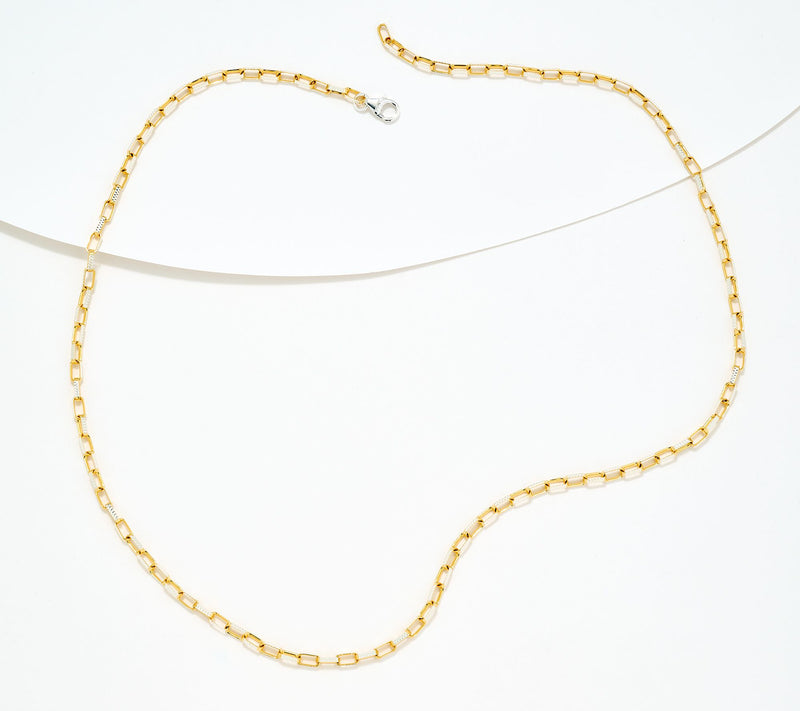 David Markstein Sterling Silver Premiere Luxe Paperclip 22" Necklace — View 12