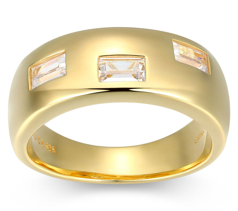 Diamonique Men's 1.20 cttw Band Ring, SterlingSilver — View 10