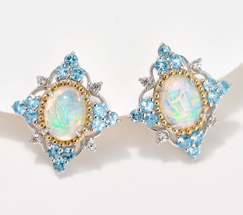 Dallas Prince Ethiopian Opal & Gemstone Earrings, Sterling Silver — View 7