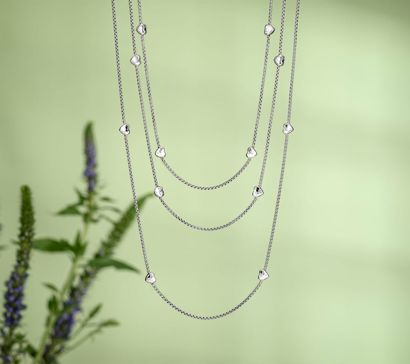 JAI Sterling Silver Symbols of Love Baby Box 16" Necklace, 8.0g — View 5