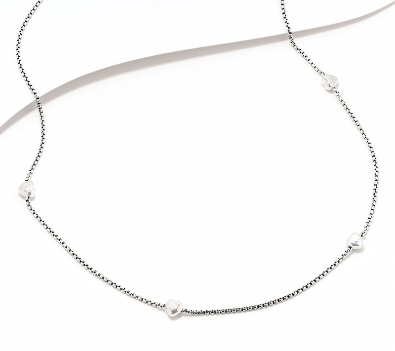 JAI Sterling Silver Symbols of Love Baby Box 18" Necklace, 9.0g — Main view