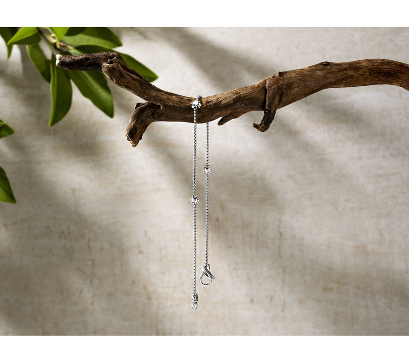 JAI Sterling Silver Baby Box Chain Symbols of Love Anklet, 5.8g — View 8