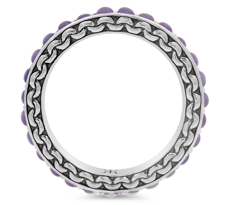 Tiffany Kay Studio Sterling Silver Opal Band Ring — View 2
