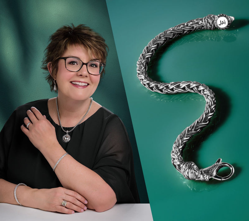 JAI Sterling Silver 5.3mm Handwoven Legacy Chain Bracelet, 22.0g — View 8