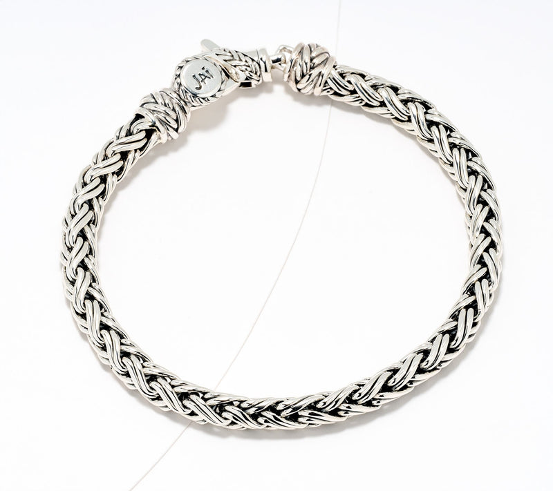 JAI Sterling Silver 5.3mm Handwoven Legacy Chain Bracelet, 22.0g — Main view