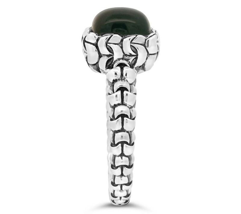 Tiffany Kay Studio Sterling Silver Purl Knit Gemstone Ring — View 4