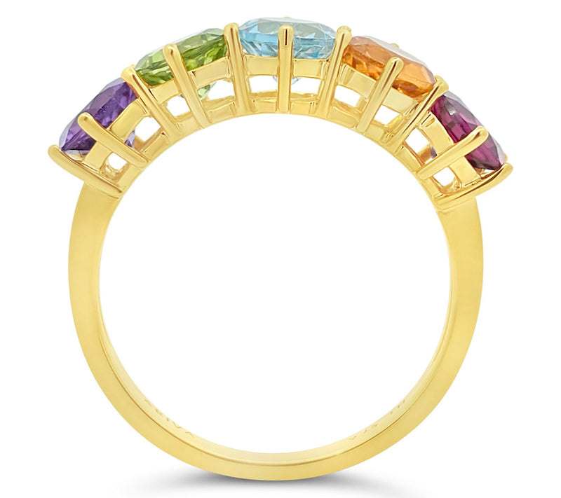 Ariva 18K Clad Gemstone Band Ring — View 4