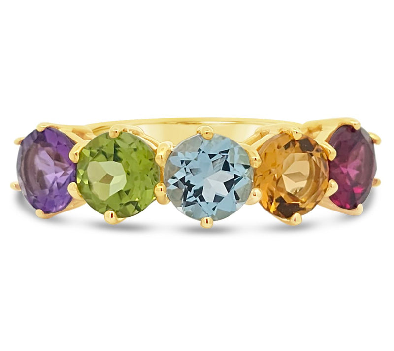 Ariva 18K Clad Gemstone Band Ring — Main view