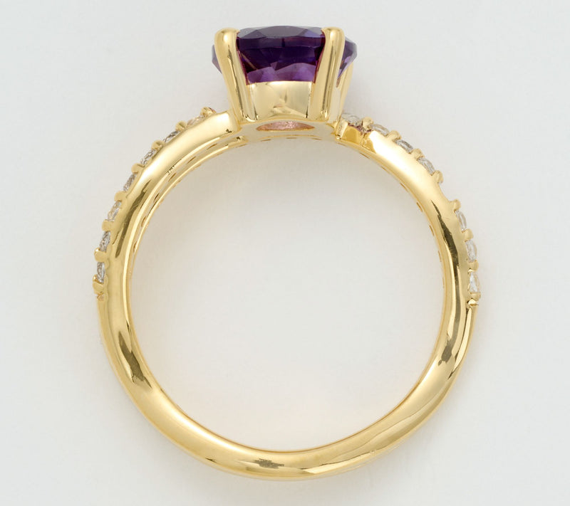 Christian James by Scott Grimes 14K Gold Clad Gemstone Ripple Band Ring — View 2