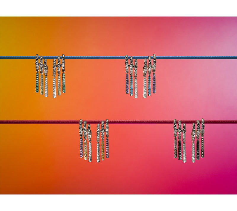 Third Person Sterling Silver Wild Child Triple Hoop Earrings — View 5