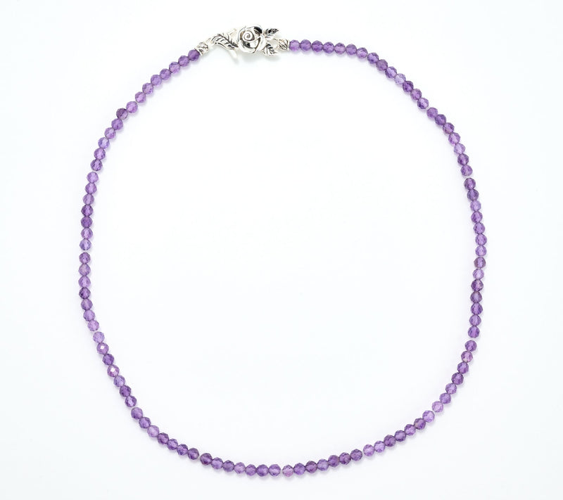 Third Person Sterling Silver Gemstone Bead Rose 18" Necklace — View 15
