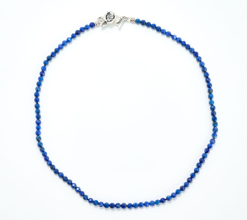 Third Person Sterling Silver Gemstone Bead Rose 18" Necklace — View 16