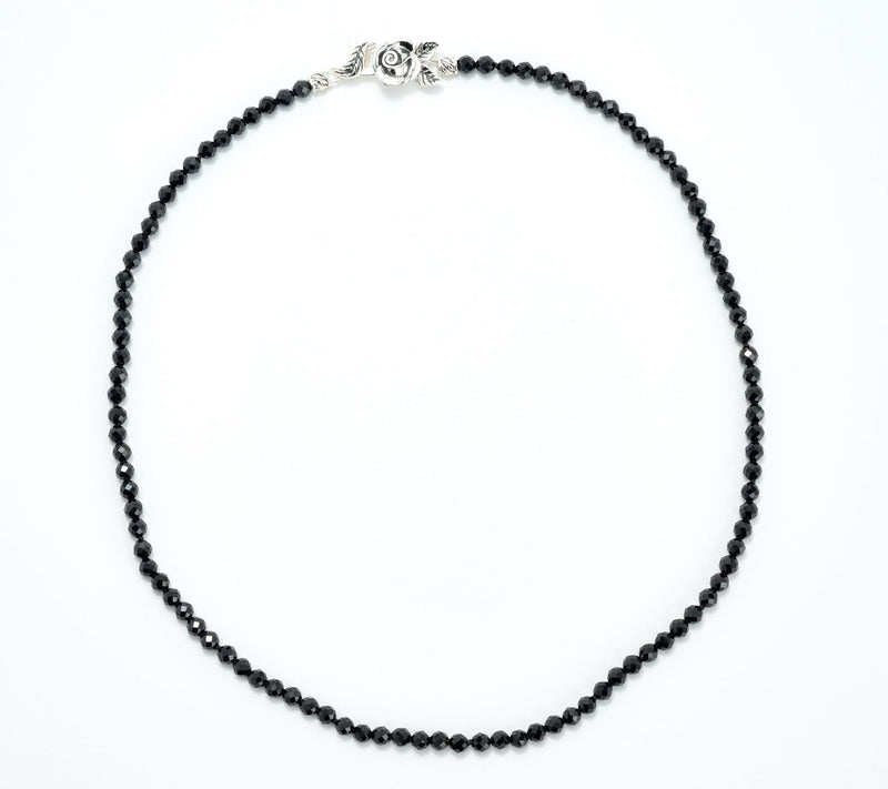 Third Person Sterling Silver Gemstone Bead Rose 18" Necklace — View 2