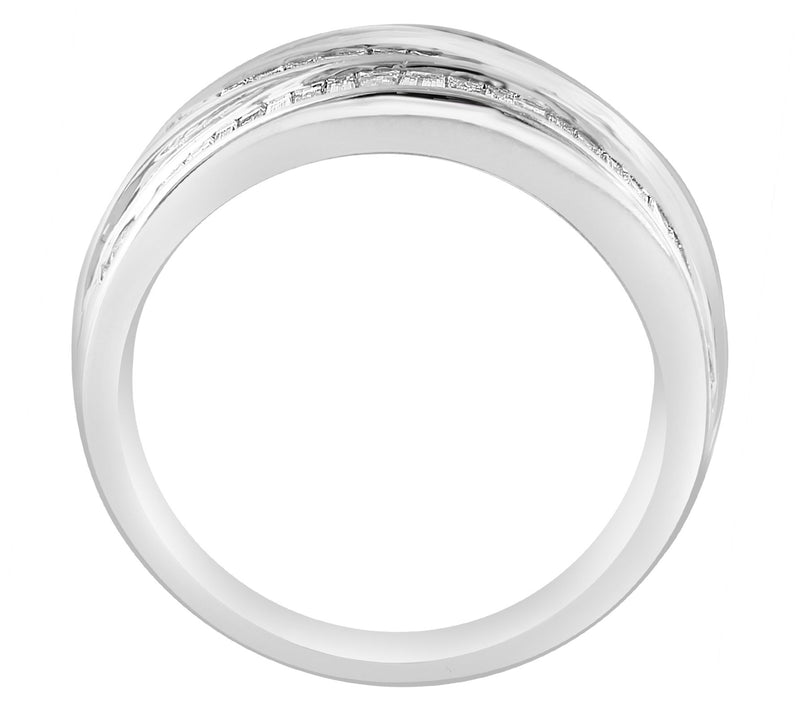 Effy 1.50 cttw Diamond Multi-Row Ring, 14K White Gold — View 2