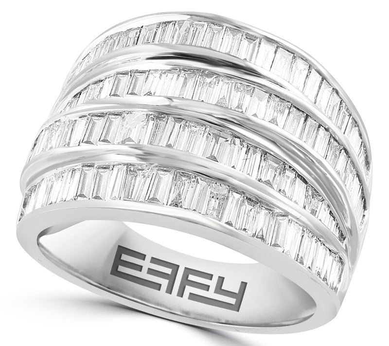 Effy 1.50 cttw Diamond Multi-Row Ring, 14K White Gold — Main view