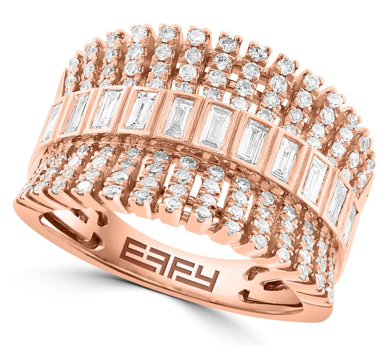 Effy 0.90 cttw Diamond Cocktail Ring, 14K RoseGold — Main view