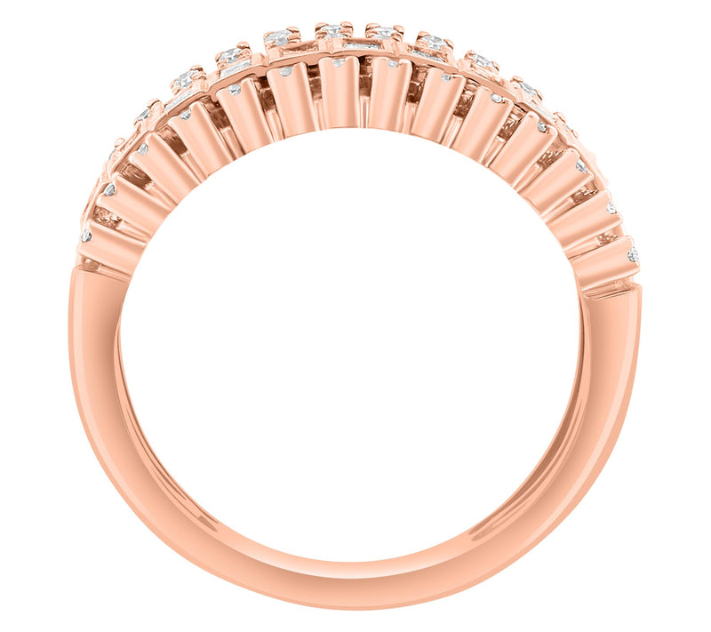 Effy 0.90 cttw Diamond Cocktail Ring, 14K RoseGold — View 2