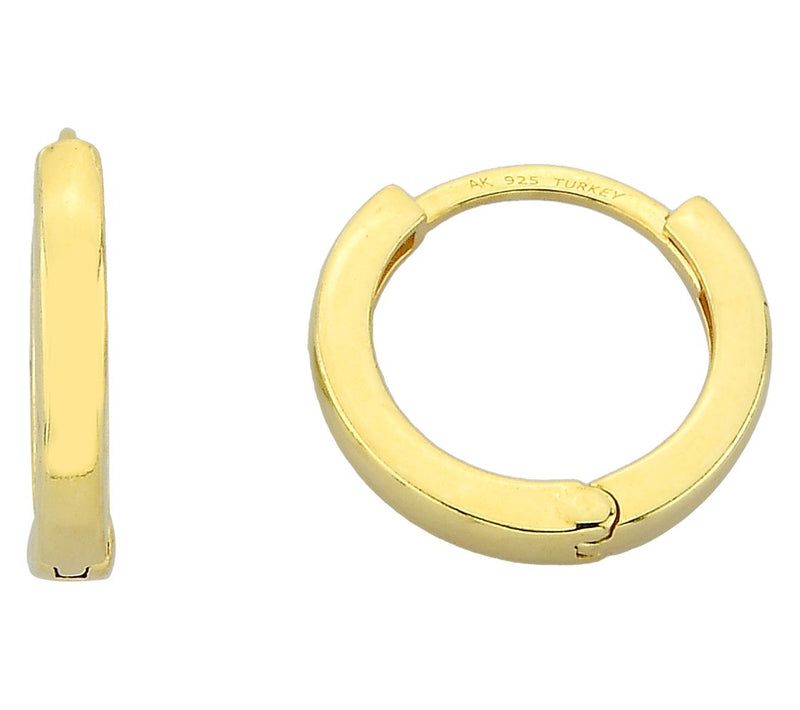 Silver Style Huggie Hoop Earring, Sterling — View 8