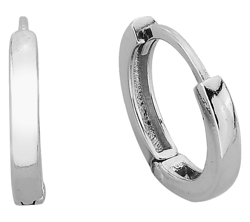 Silver Style Huggie Hoop Earring, Sterling — View 2